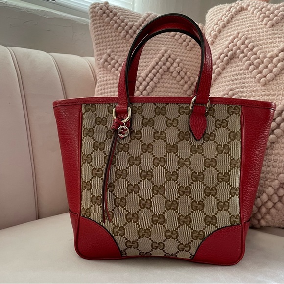 ✨SOLD✨Gucci Small Red GG Bree Tote Crossbody Bag - Picture 2 of 13